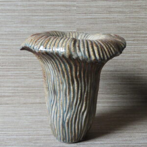 Artistieke Vaas Design Bloemkelk Bruin/Beige