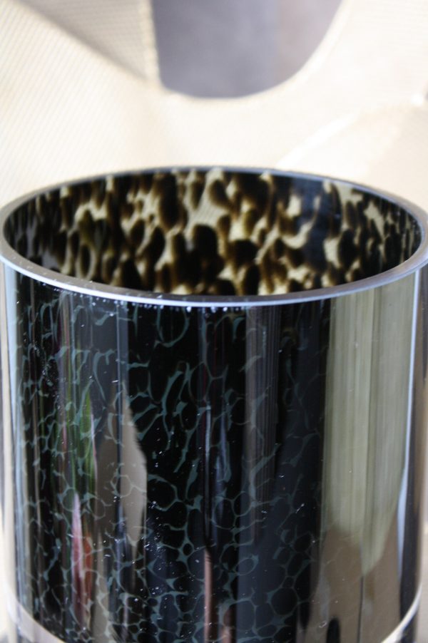 Belegering Vervolgen elegant Glazen Cilinder Windlicht met Grijs Cheetah Print Design