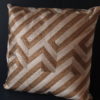 Luxe Sierkussen met Geometrische Patronen Taupe/Goud