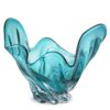 Unieke Glazen Schaal Ace met Golvend Design Turquoise - Afbeelding 2
