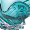 Unieke Glazen Schaal Ace met Golvend Design Turquoise - Afbeelding 3
