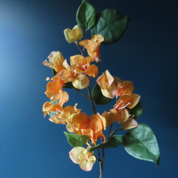 Kunst Zijde Bloem Bougainvillea Oranje/Geel - Afbeelding 2