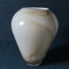 Decoratie Set Glazen Vaas Wit/Amber met Agaat Steen - Afbeelding 3