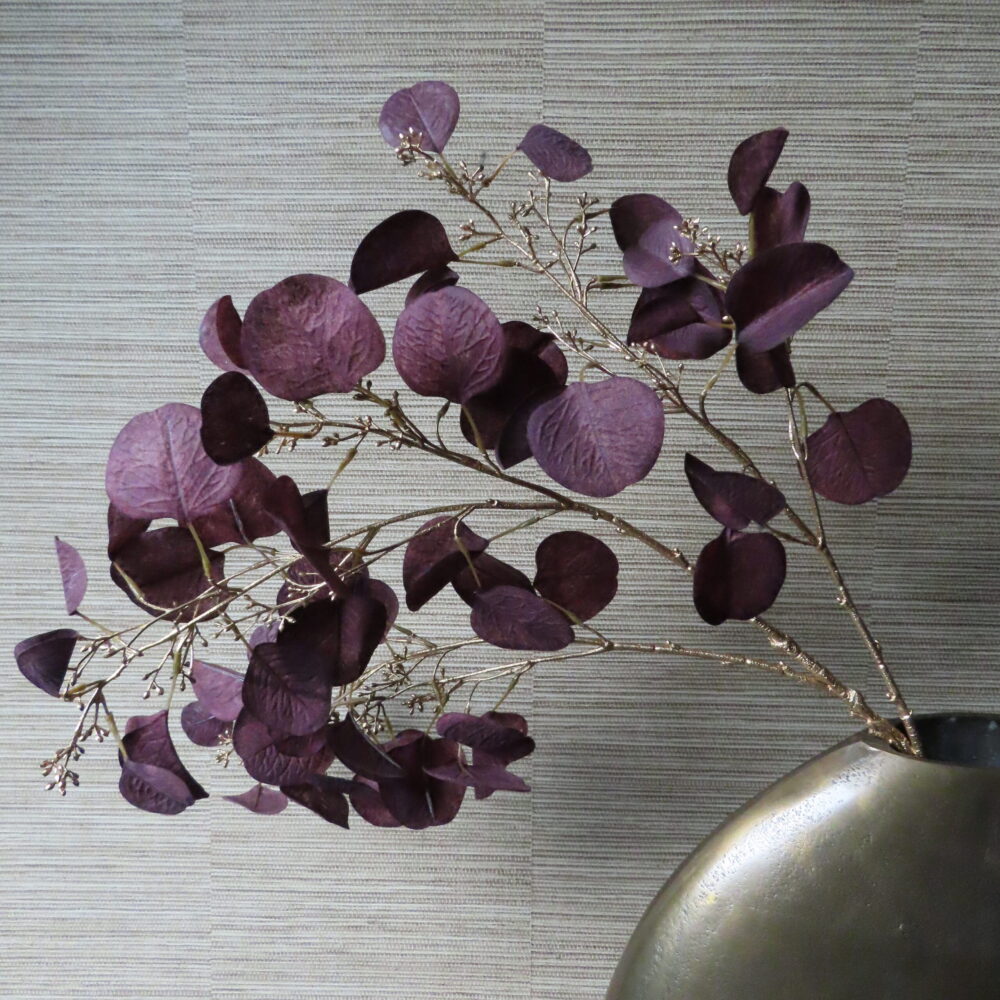 Artistieke Eucalyptus Tak met Blad en Bessen Goud - Afbeelding 2