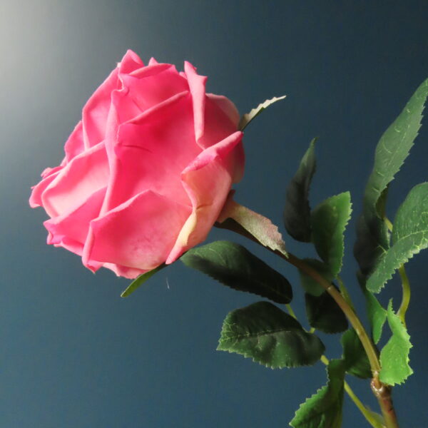 Licht Groen Metalen Vaas met Roze/Groene Zomer Bloemen - Afbeelding 13
