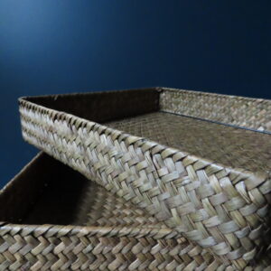 Zeegras Geweven Tray's L Set van 2