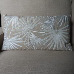 Luxe Sierkussen met Palm Design Crème/Beige