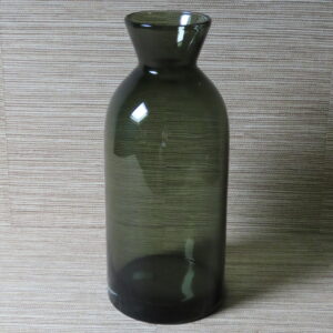 Handgemaakt Glazen Vaas Fles Design Olijfgroen