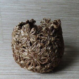 Decoratieve Opbergmand met Bloemen Bruin