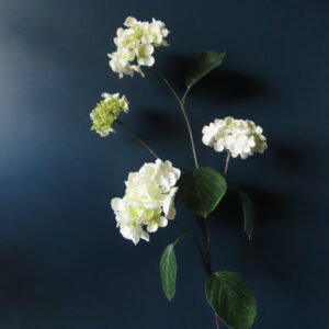Kunst Zijde Sneeuwbal Hortensia Wit/Groen