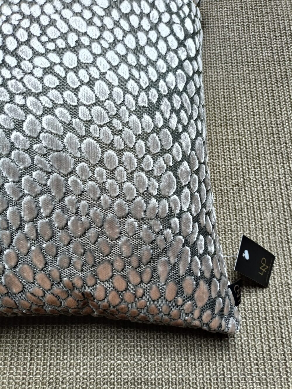 Exclusief Sierkussen Speranza Wit Fluweel Stippen Design - Afbeelding 2